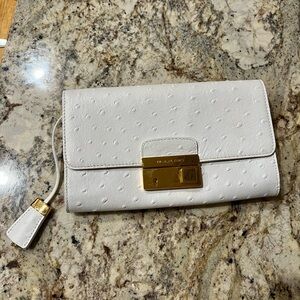 Michael Kors Ostrich Clutch with shoulder strap
